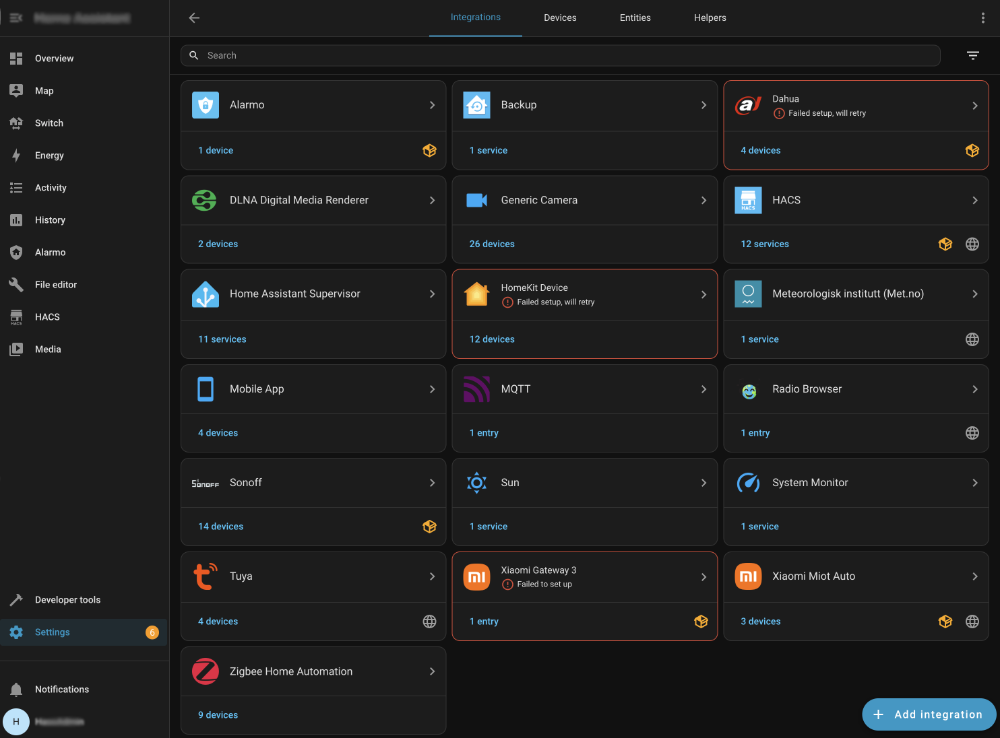 Connected systems dashboard